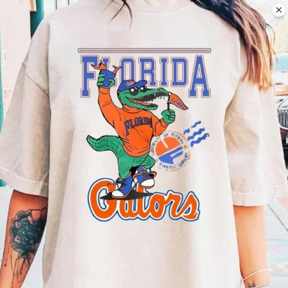 Gator University of Florida gear, UF game day shirt retro tee - Picture 2 of 2